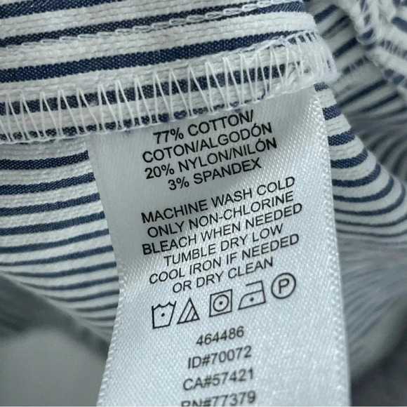 Ann Taylor pants Womens Size 12p striped 2949 - Picture 4 of 10